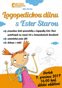 Logopedická dílna pro rodiče a děti s Ester Starou