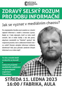 Zdravý selský rozum pro dobu informační – jak se vyznat v mediálním chaosu?