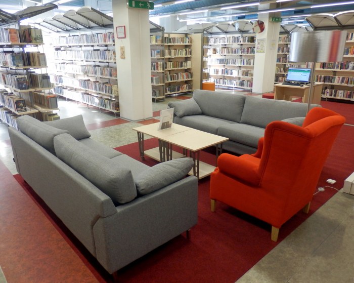 Nová odpočinková zóna v knihovně
