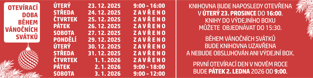 Vánoční otevírací doba
